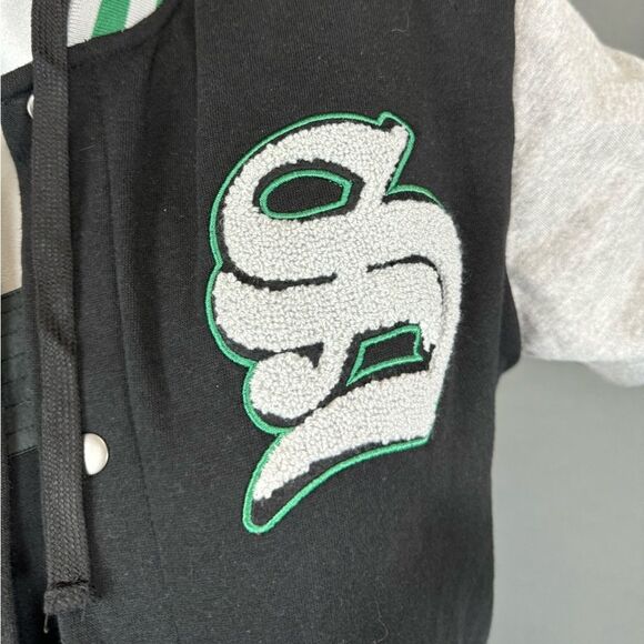 Harry Potter Slytherin Sweatshirt Varsity Jacket - Picture 7 of 10